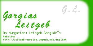 gorgias leitgeb business card